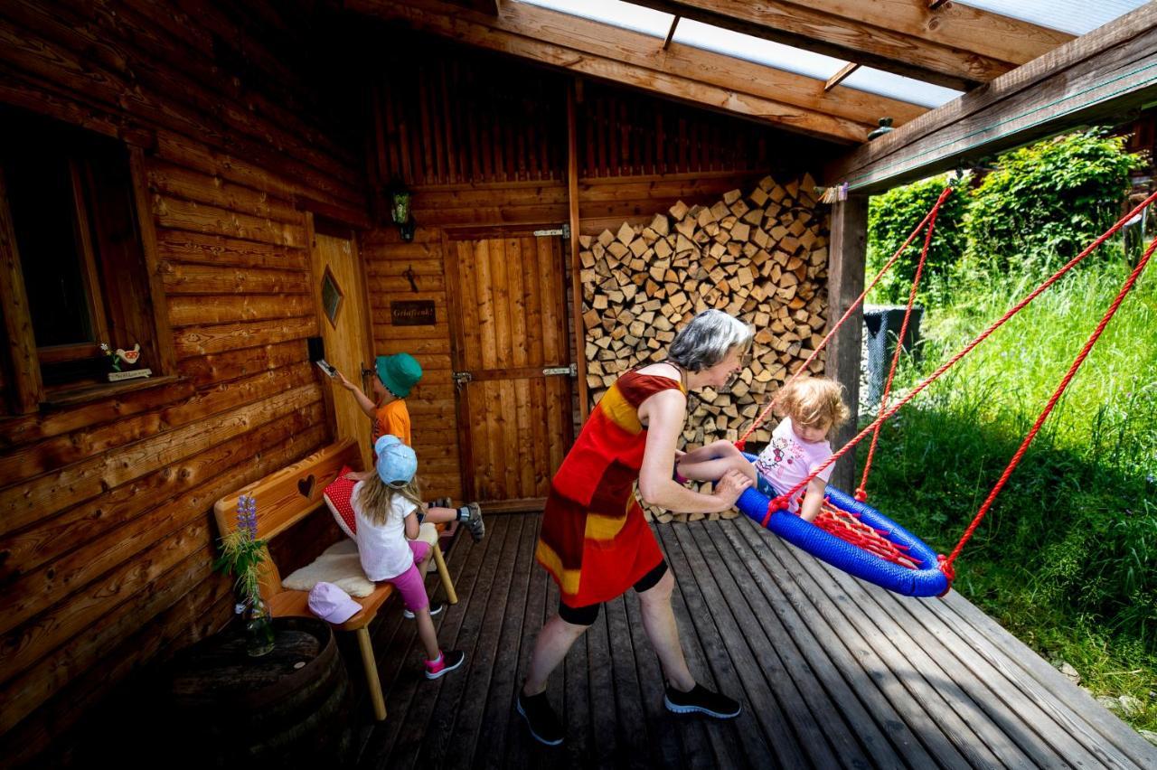 Naturpark Hütte Mandl, Biobauernhof&Hüttenurlaub Sankt Lambrecht Exterior foto